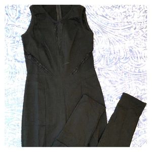 Lace Detail Straight Leg Jumpsuit
